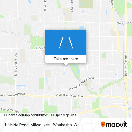 Hillside Road map
