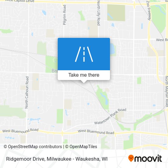 Ridgemoor Drive map