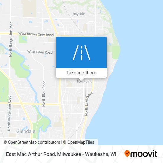 East Mac Arthur Road map