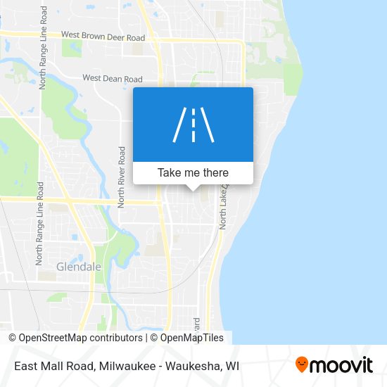 East Mall Road map