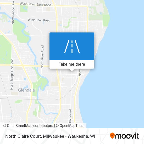 North Claire Court map