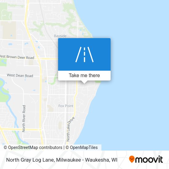 North Gray Log Lane map