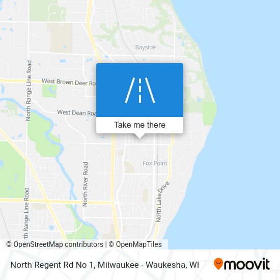 North Regent Rd No 1 map