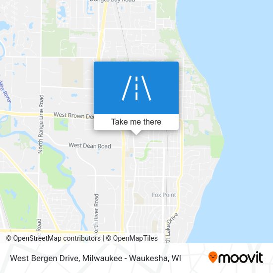 West Bergen Drive map