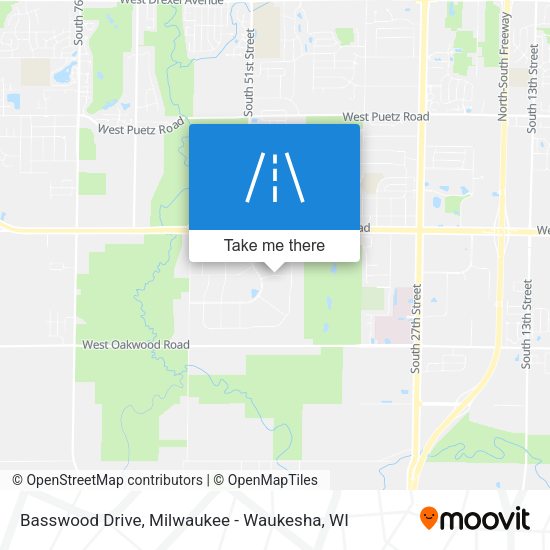Basswood Drive map