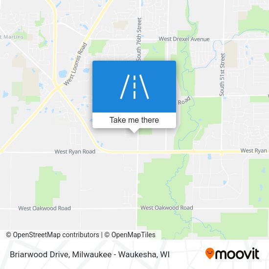 Briarwood Drive map