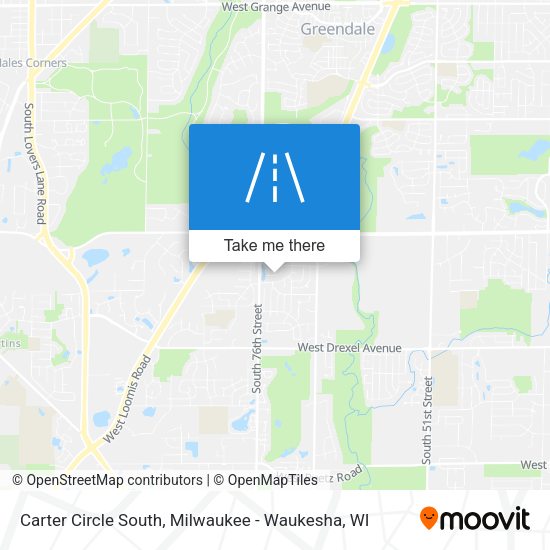 Carter Circle South map