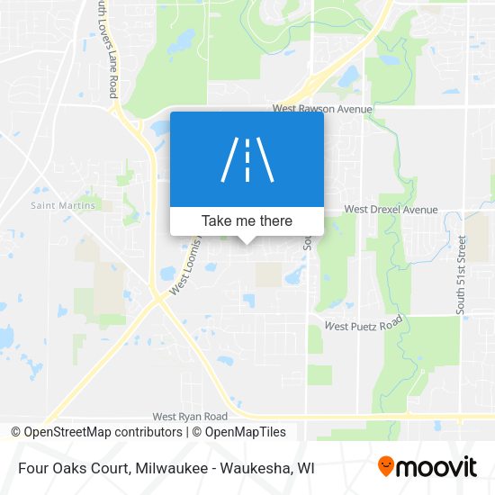 Four Oaks Court map