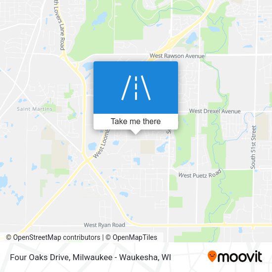 Mapa de Four Oaks Drive