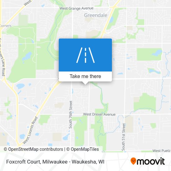 Mapa de Foxcroft Court