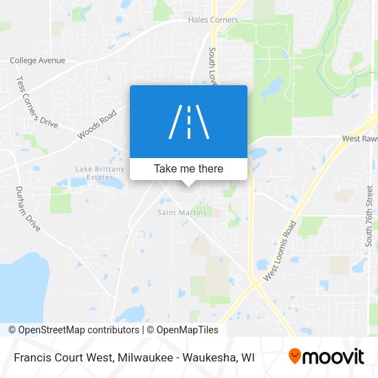 Francis Court West map
