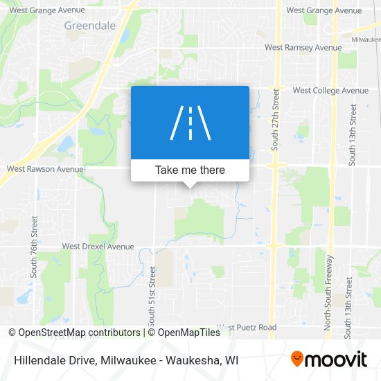 Hillendale Drive map