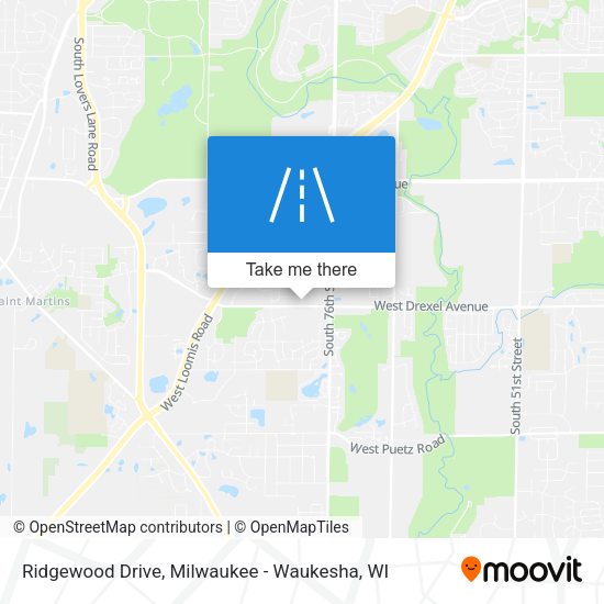 Ridgewood Drive map