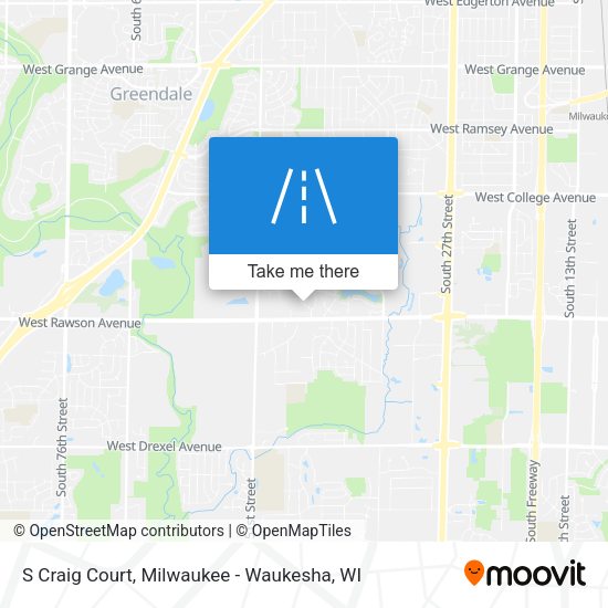 S Craig Court map