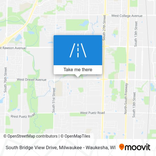 South Bridge View Drive map