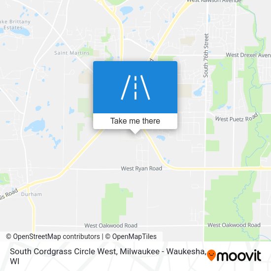 Mapa de South Cordgrass Circle West