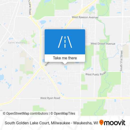 South Golden Lake Court map