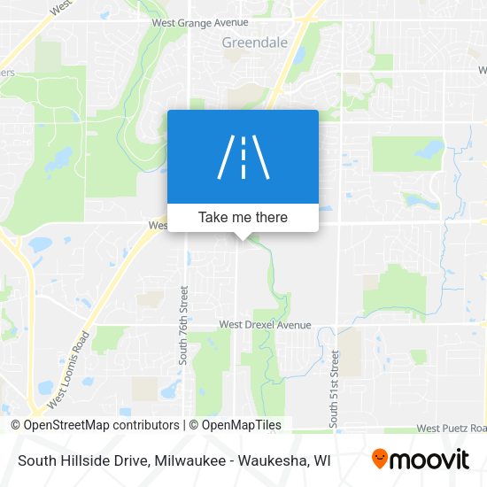 Mapa de South Hillside Drive