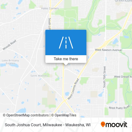 South Joshua Court map