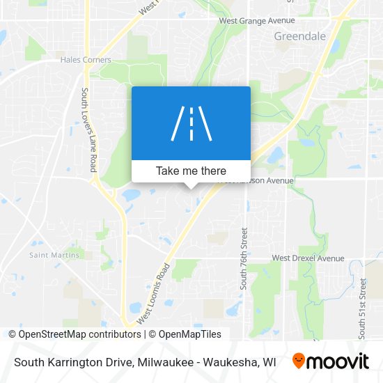 South Karrington Drive map