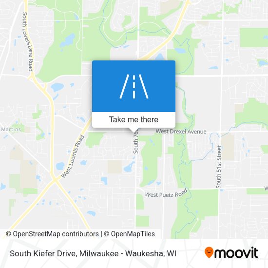 South Kiefer Drive map