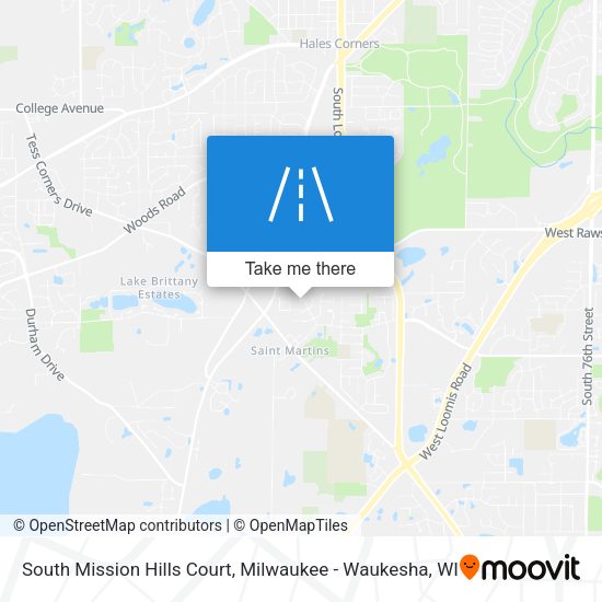 Mapa de South Mission Hills Court