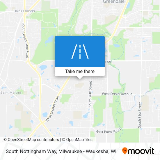 Mapa de South Nottingham Way