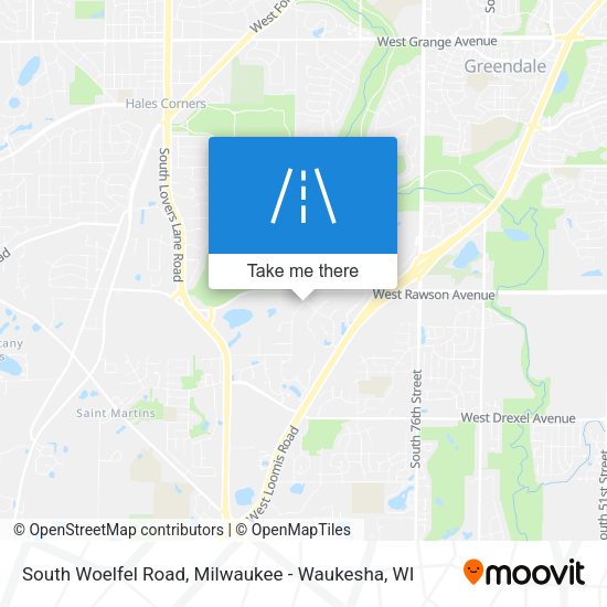 South Woelfel Road map