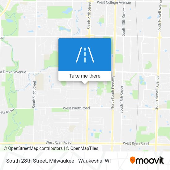 Mapa de South 28th Street