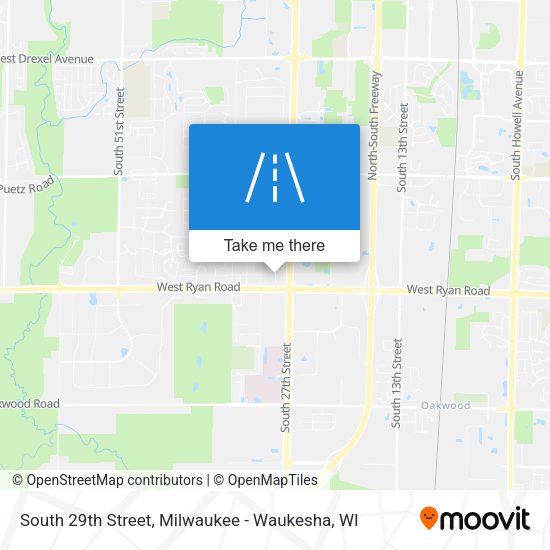 Mapa de South 29th Street