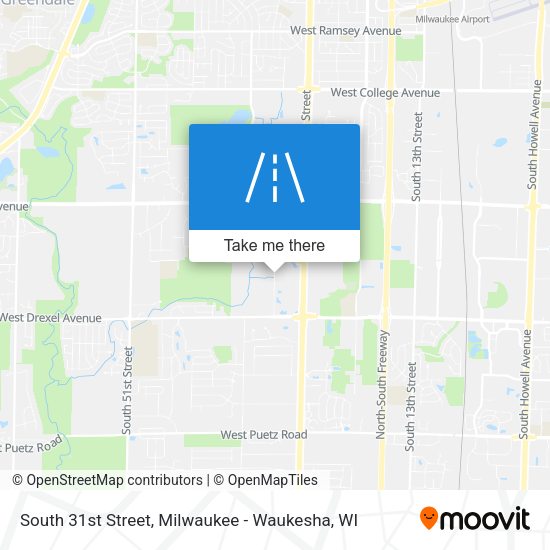 Mapa de South 31st Street
