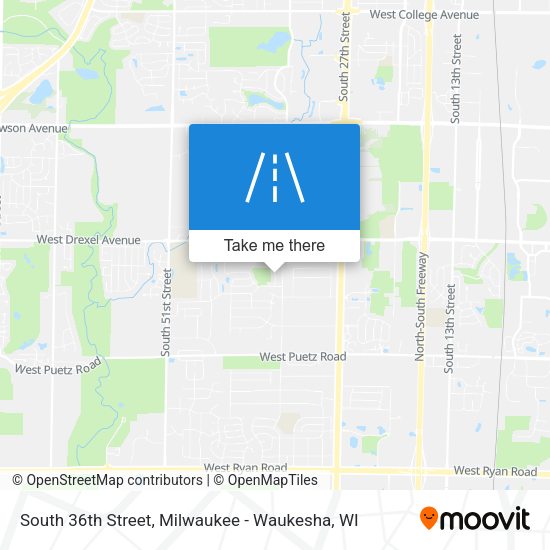 Mapa de South 36th Street