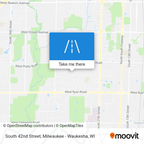 Mapa de South 42nd Street