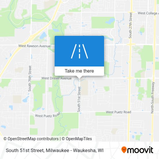 South 51st Street map