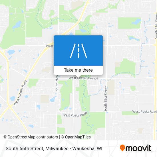 South 66th Street map