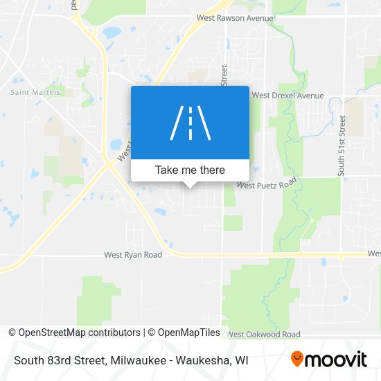 South 83rd Street map