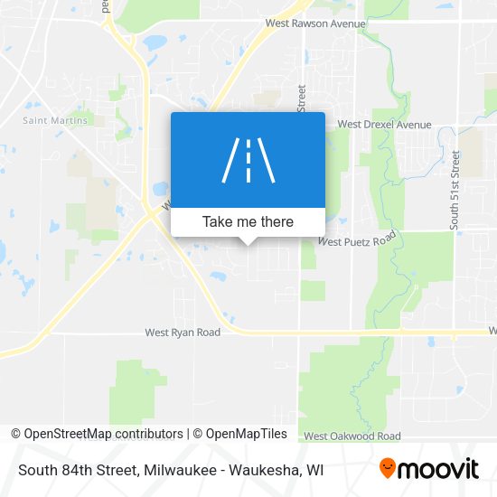 South 84th Street map