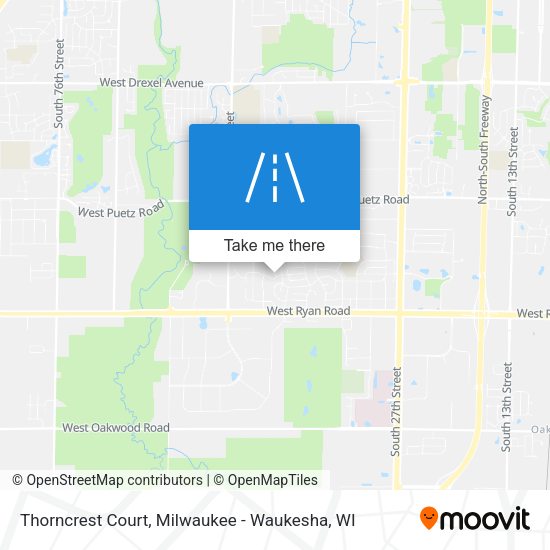 Thorncrest Court map