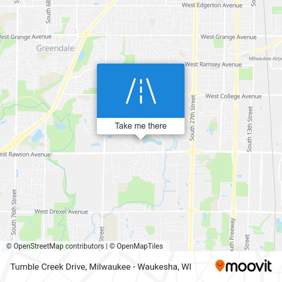 Tumble Creek Drive map