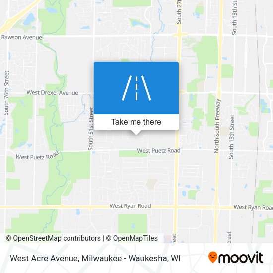 West Acre Avenue map