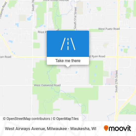 Mapa de West Airways Avenue