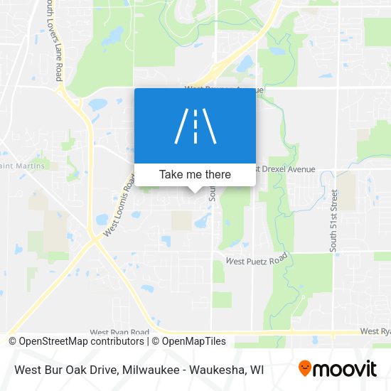 West Bur Oak Drive map