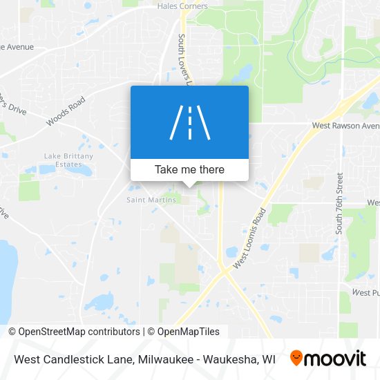 West Candlestick Lane map