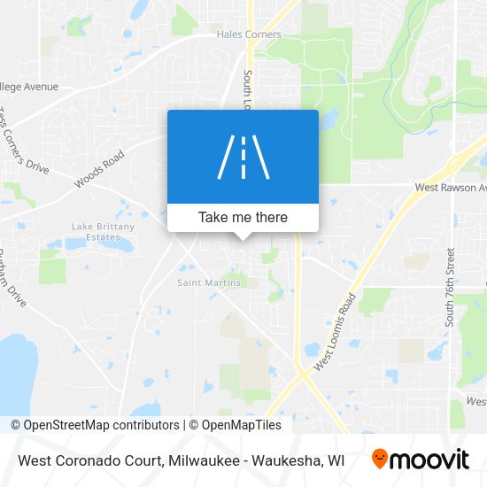 Mapa de West Coronado Court