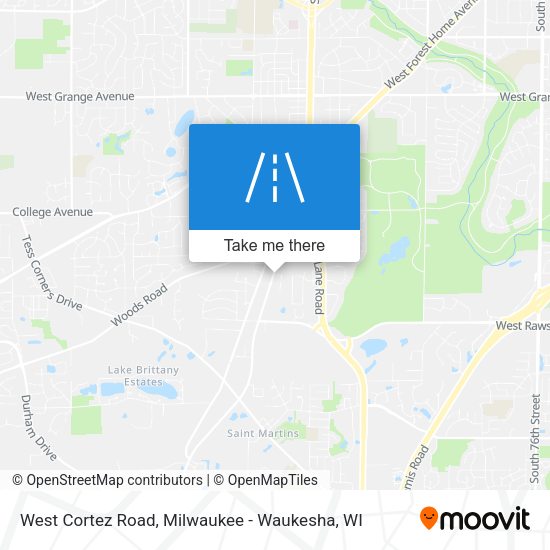 West Cortez Road map