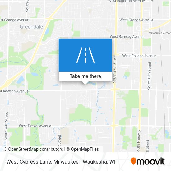 Mapa de West Cypress Lane
