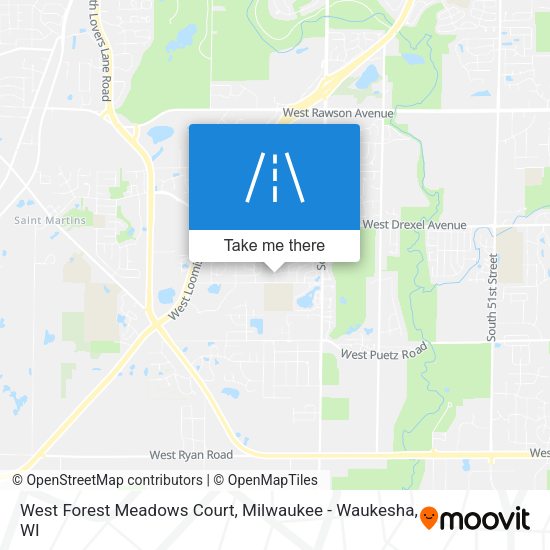Mapa de West Forest Meadows Court
