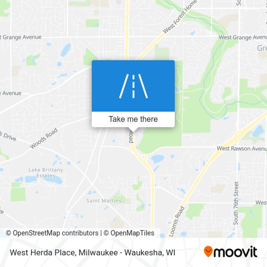 West Herda Place map