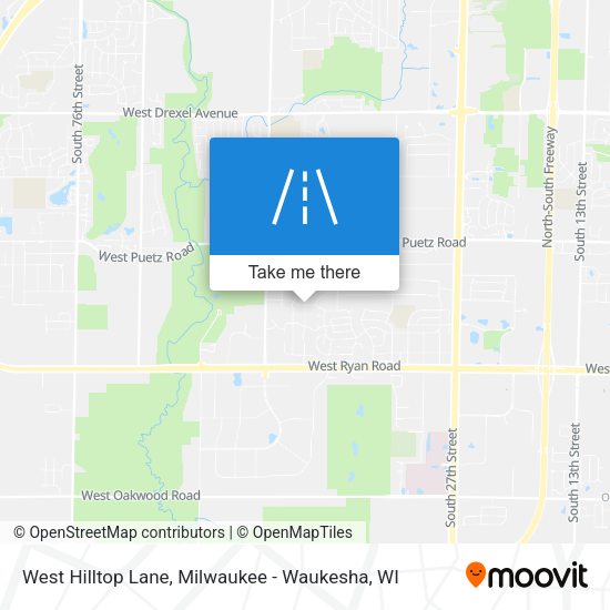 Mapa de West Hilltop Lane