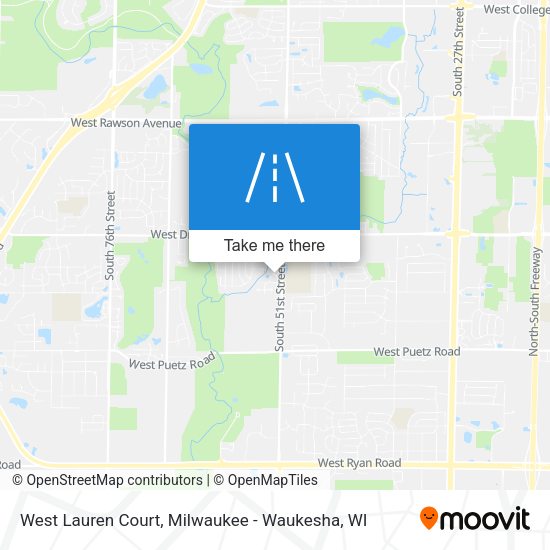 West Lauren Court map